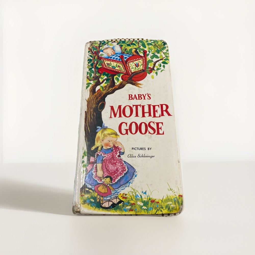 Vintage 1980 Baby's Mother Goose Illustrated Storybook Hardcover Book